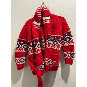 Camp Kitschy Knits Starsky Hand‎ Knit Wool Sweater 34